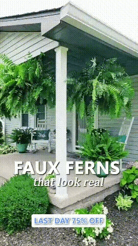 🔥 On Sale Only Today 🌱 UV-Resistant Lifelike Artificial Boston Fern (38 leaves 1 branch)
